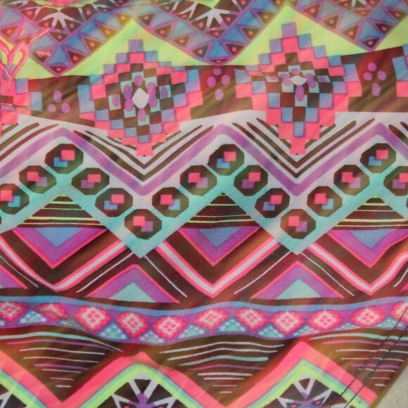 Multi Color 2 Pcs Justice Tankini Swimsuit Size 14 - Picture 8 of 10